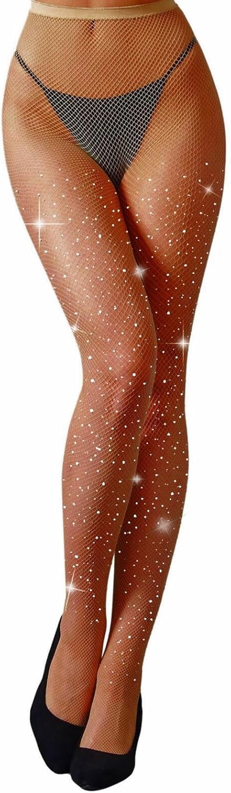 Women'S Fishnets Tights High Waist Stockings Party Thigh High Pantyhose
