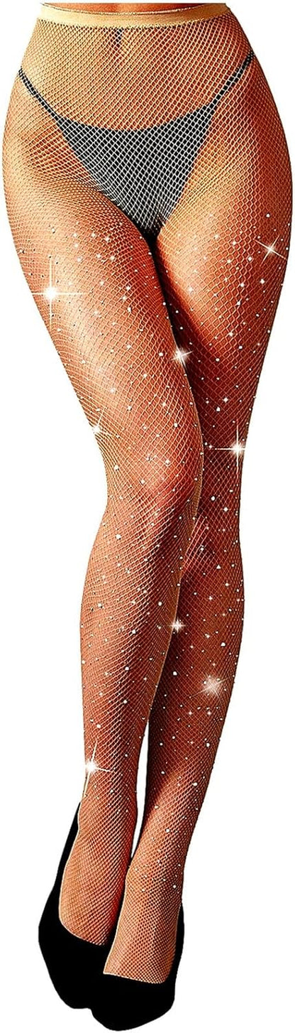 Women'S Fishnets Tights High Waist Stockings Party Thigh High Pantyhose